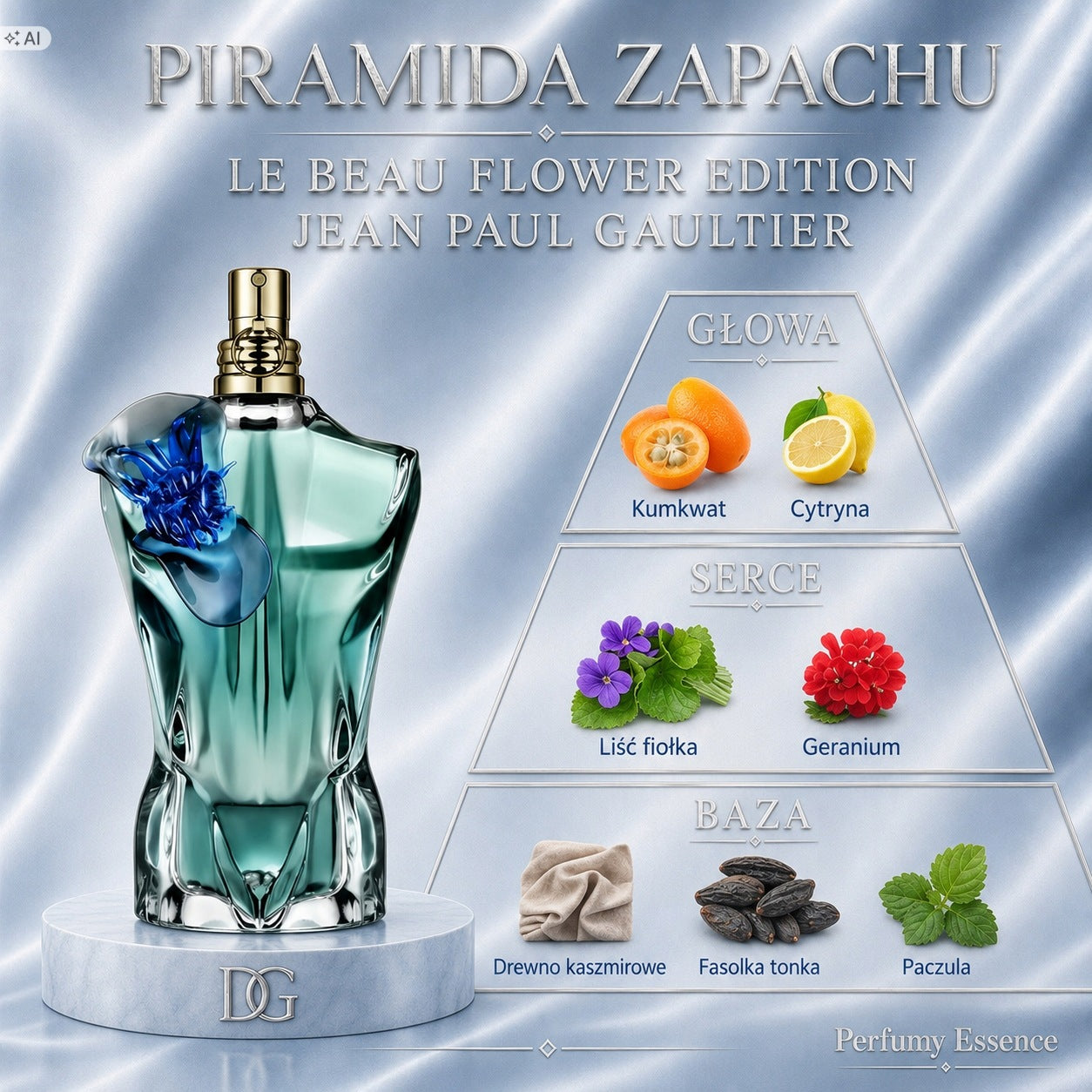 Jean Paul Gaultier Le Beau Flower Edition EDP 125 ml male ORIGINAL Manufacturer code 8435415102513