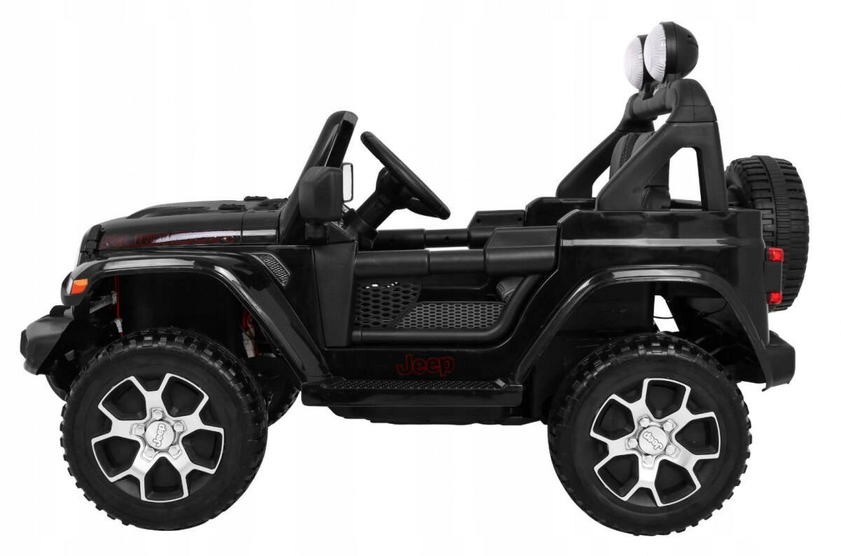 Toyz Jeep Rubicon einsitziges Kinder-Elektroauto, schwarz 