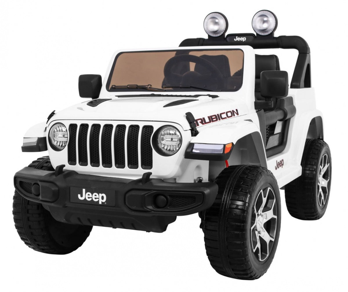 Jeep Wrangler Rubicon Battery Pack for Kids White Pilot