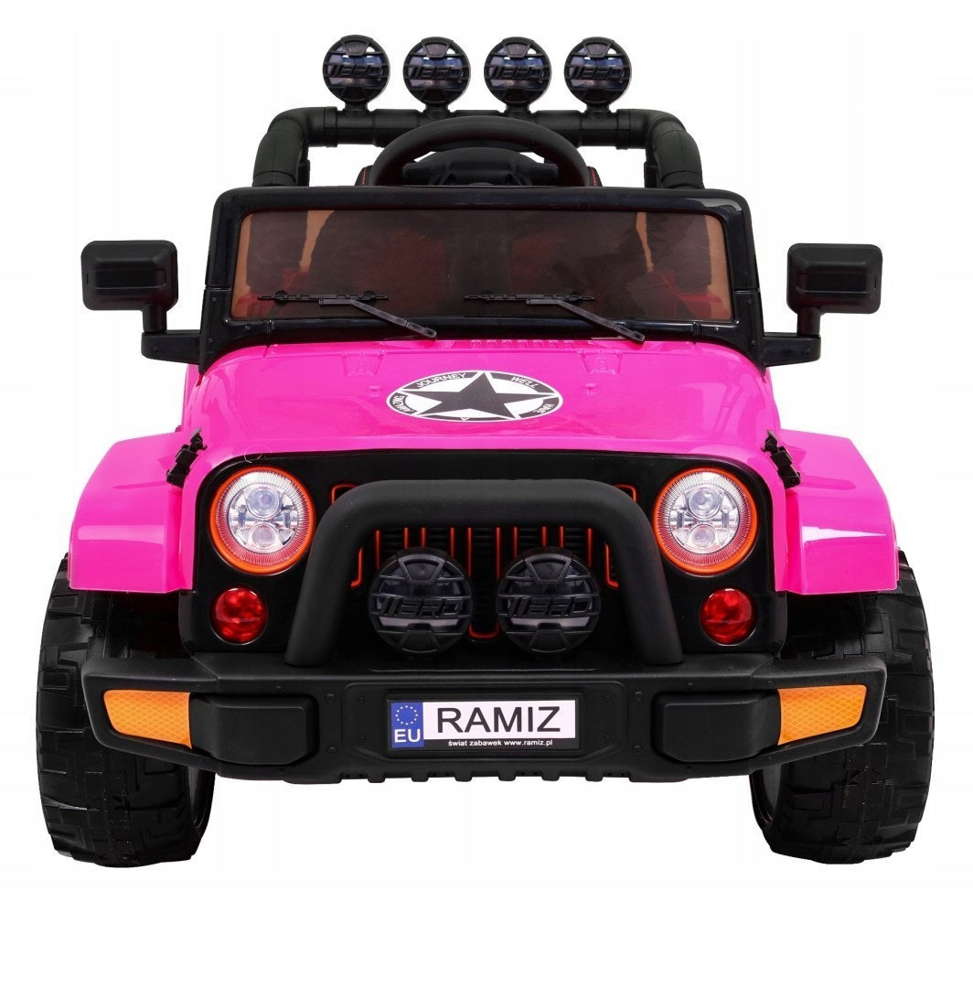 Jeep battery car children's car PILOT LEATHER Soft wheels 4x4 Brand Ramiz