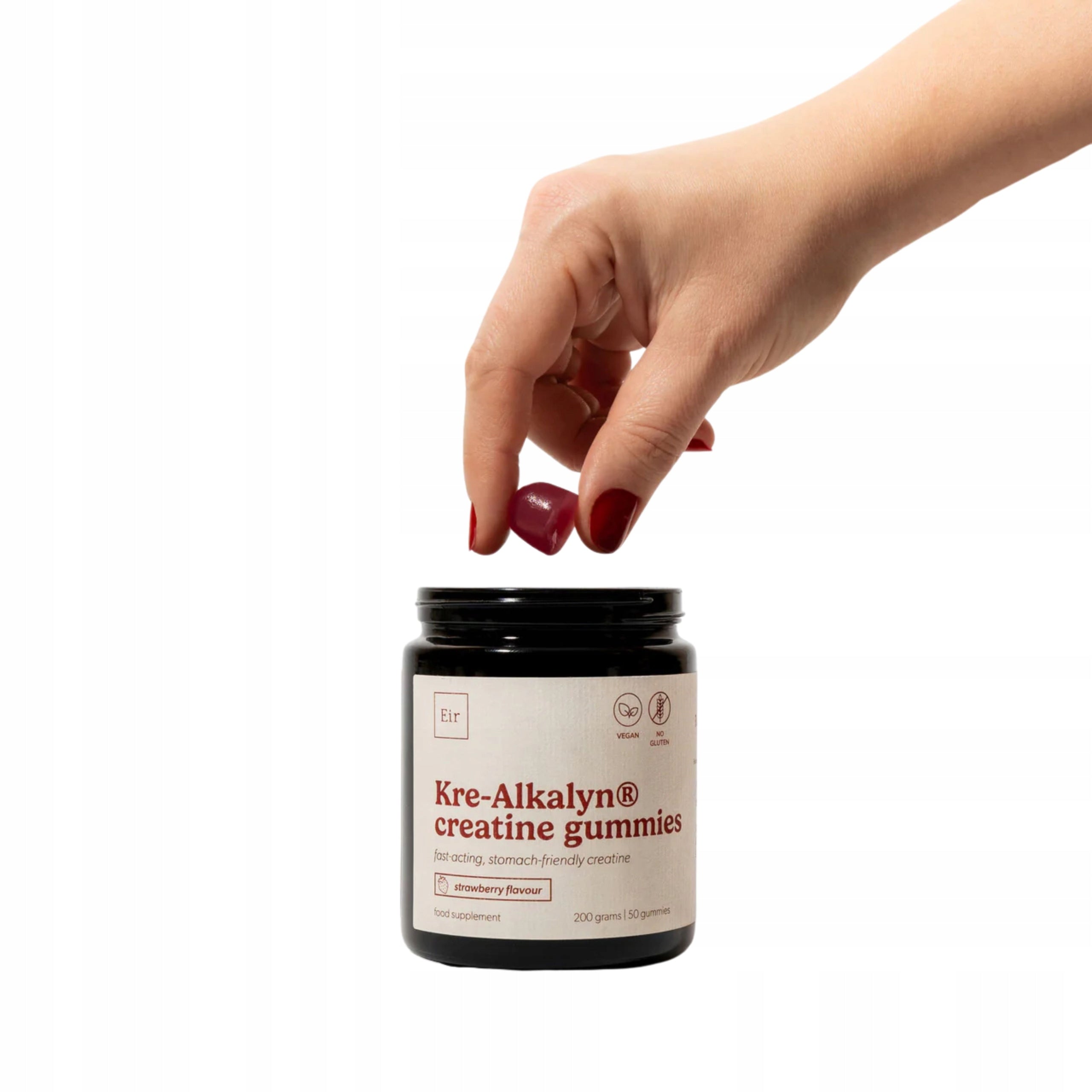 Jelly with Creatine 100 pcs Eir Health Creatine Monohydrant 1000mg Raspberry Manufacturer code Eir Health