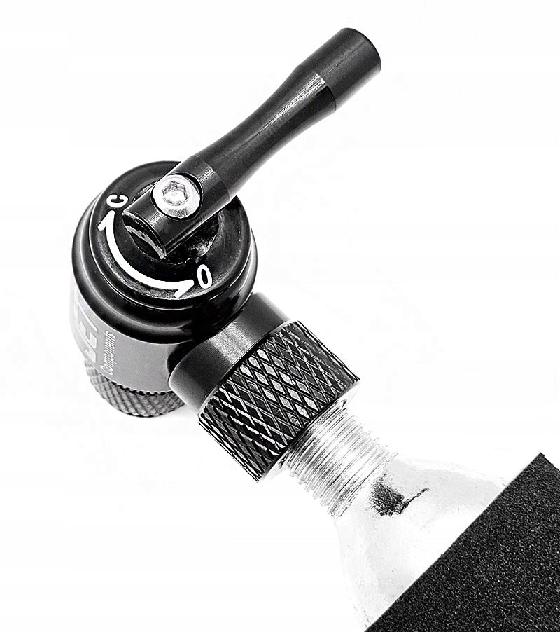 Jet CO2 bicycle pump presta auto FV AV + cartridge with 16g thread Model CO2