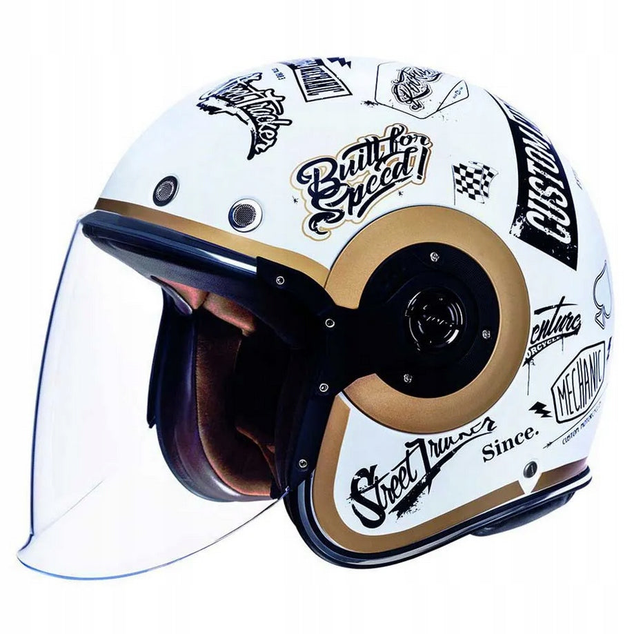 Jet Retro Motorcycle Helmet Open Size S 55-56cm SMK