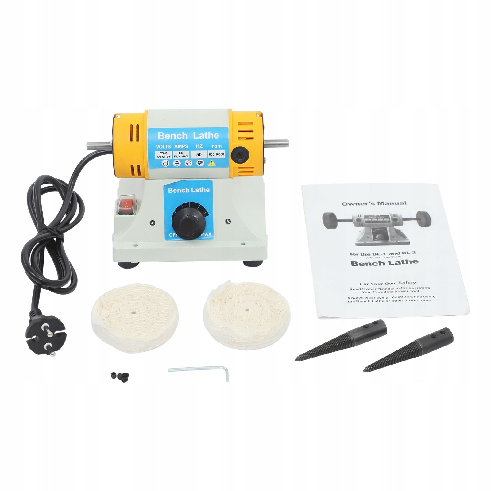 Jewelry Polishing Machine For Desk 320W 220V, Maximum Speed 10,000 RPM