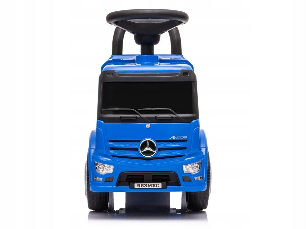 Paspiriama mašinėlė vaikams Mercedes Antos 656, mėlyna su garso ir šviesos efektais