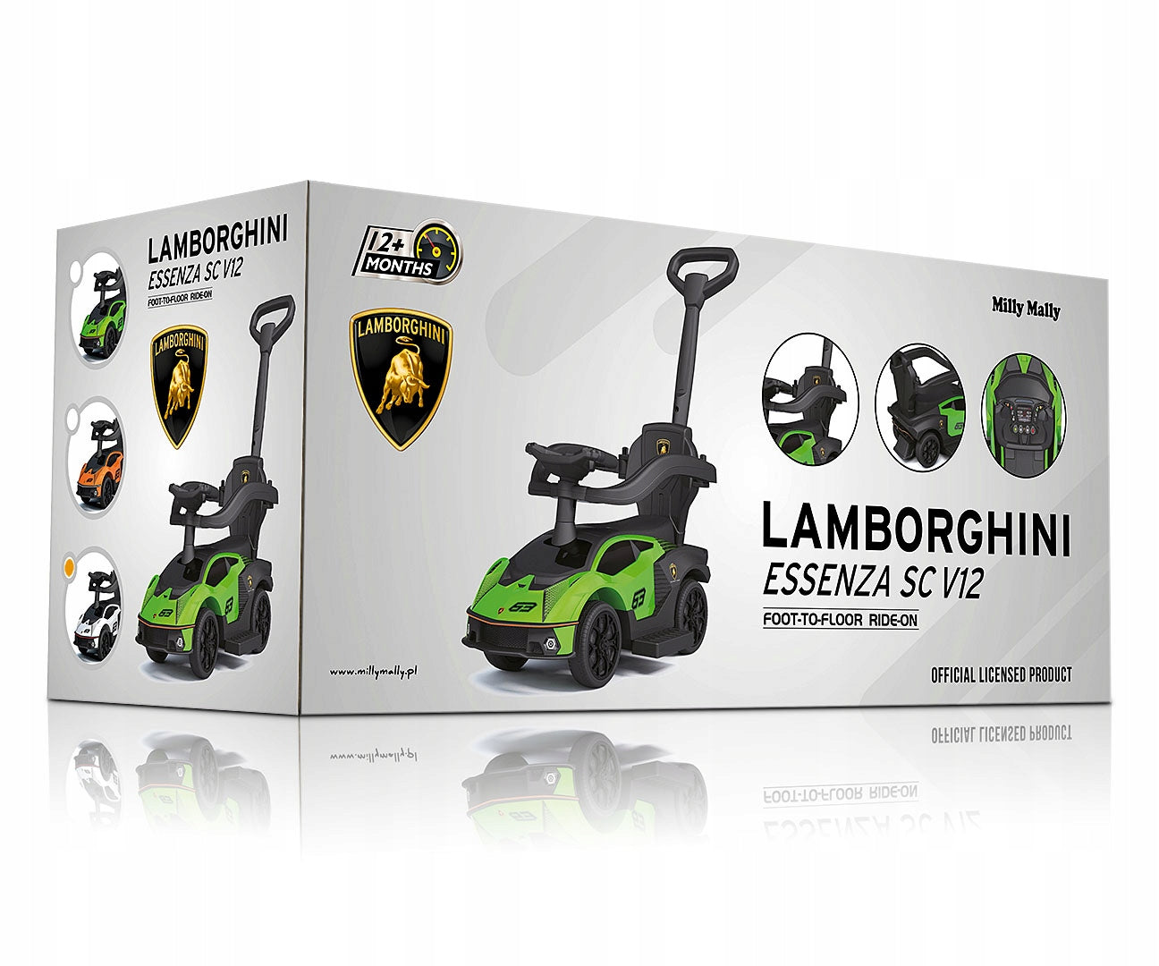 Paspiriamas automobilis Milly Mally „Lamborghini Essenza SC V12“ balta