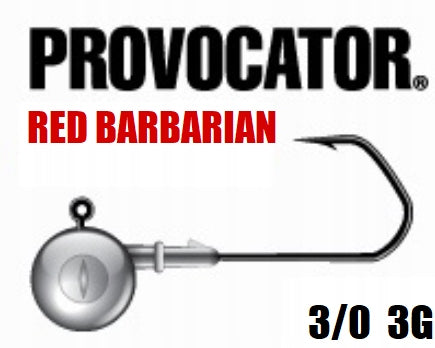 Jig head PROVOCATOR Red Barbarian 3/0 weight 3g op 3pcs