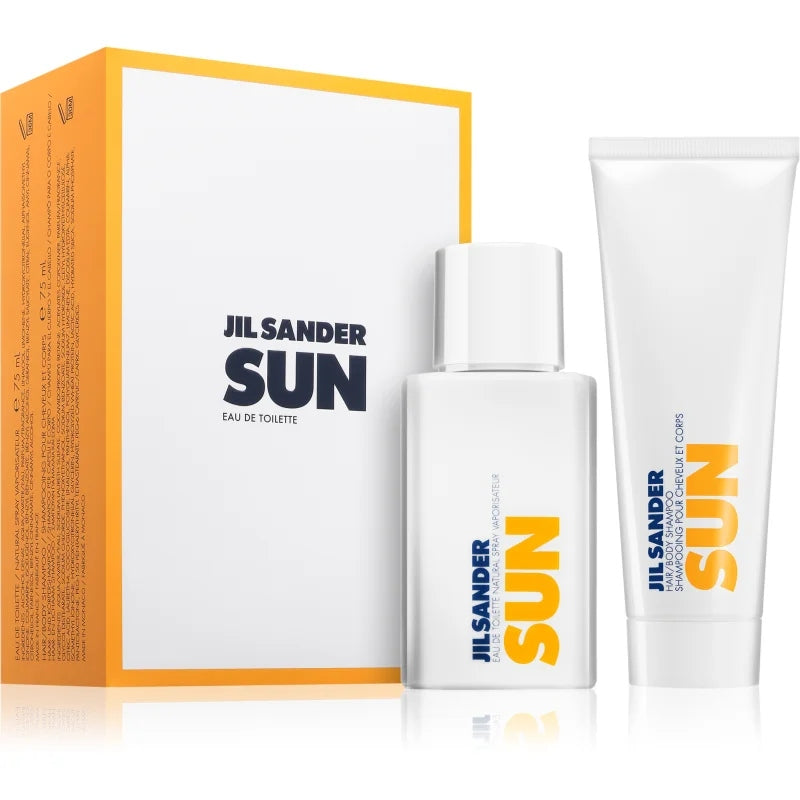 Jil Sander Sun gift set for women eau de toilette 75 ml +gel 75 ml
