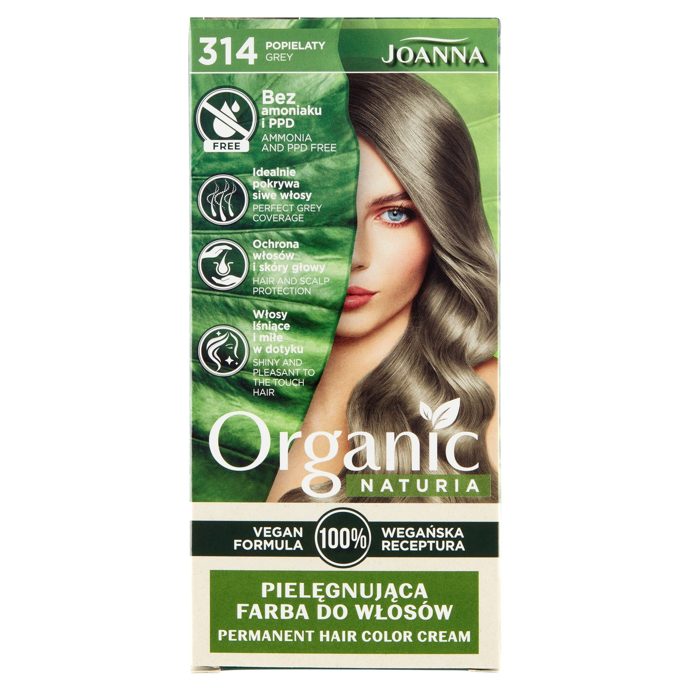Haarfärbemittel Joanna Naturia Organic, 314 Grau 