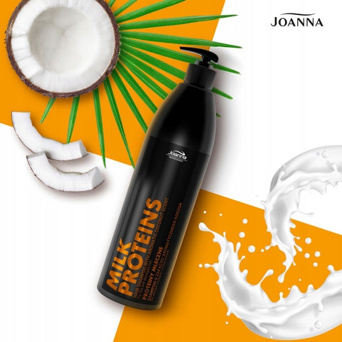 Feuchtigkeitsspendendes Haarshampoo mit Milchproteinen und Kokosnuss Joanna Professional 1000 ml 
