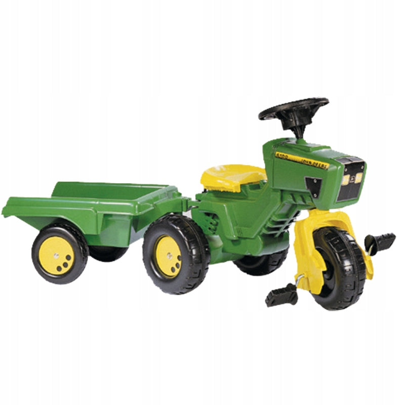 Vaikiškas traktorius su pedalais ir priekaba Rolly Toys rollyTrac John Deere