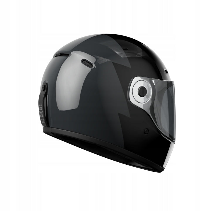 John Doe Retro Full-Face Helmet JD/One Signature Black/Grey M Manufacturer no brand