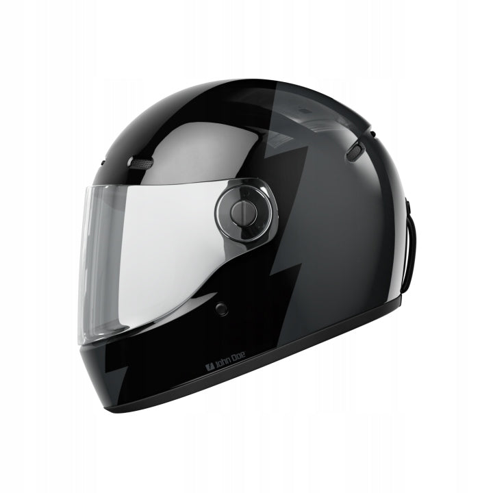 John Doe Retro Full-Face Helmet JD/One Signature Black/Grey M
