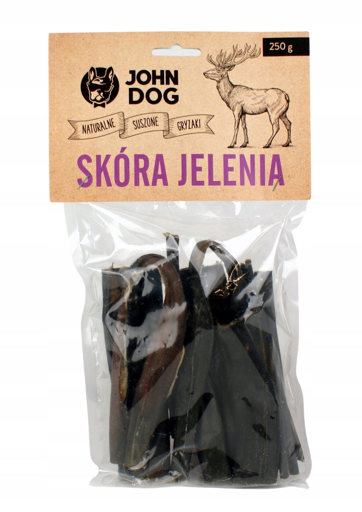 John Dog Deer Skin Small Pieces Dried Dog Teether 250 g Manufacturer code SJDP463SJKIX0