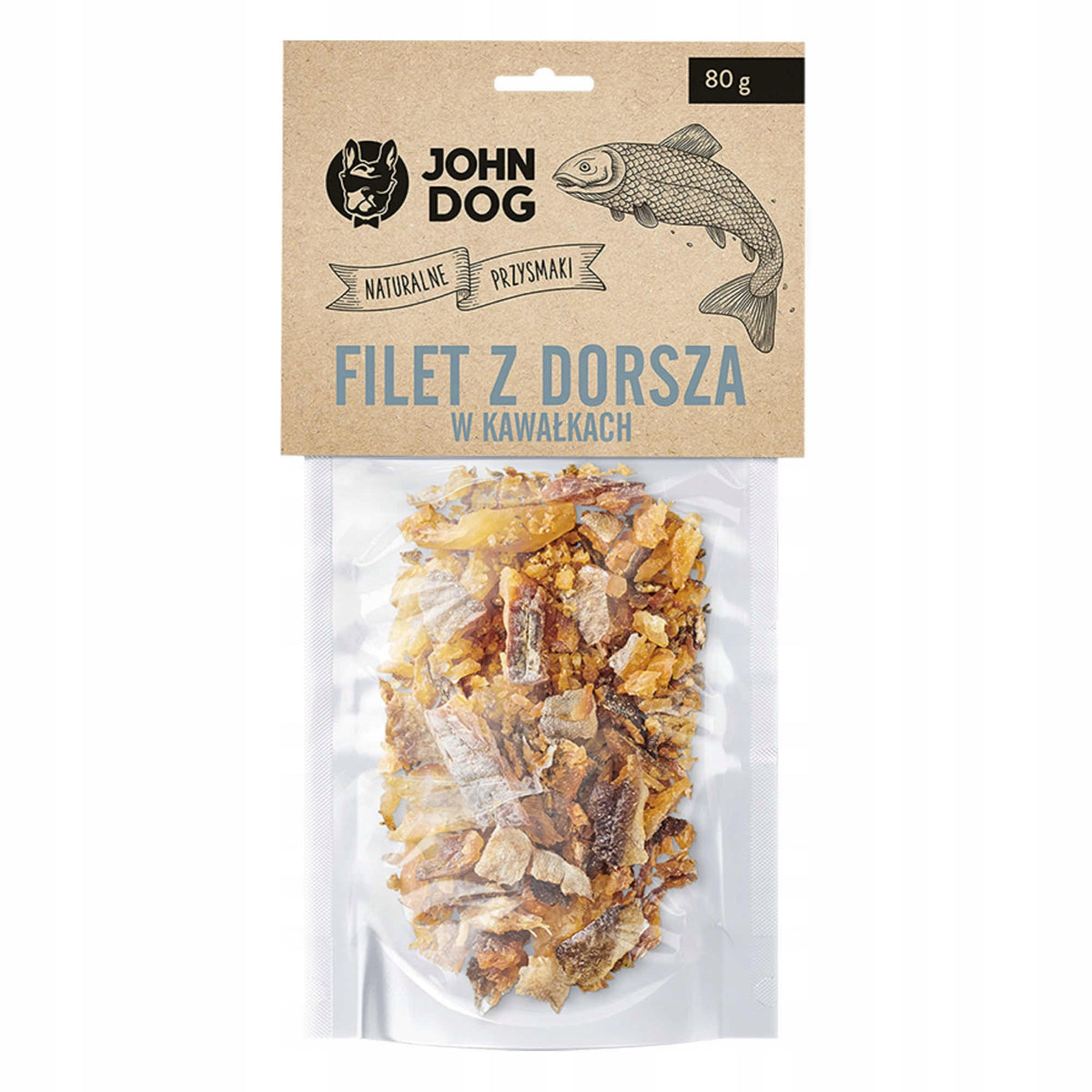 John Dog Dried Dog Cod Fillet 80 g