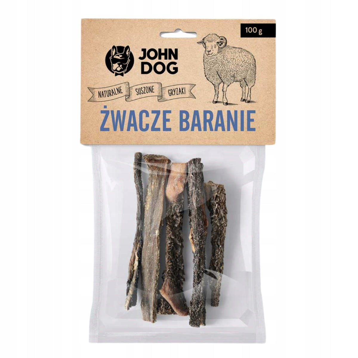 John Dog NATURAL TEETHER - Rumen mutton 100g