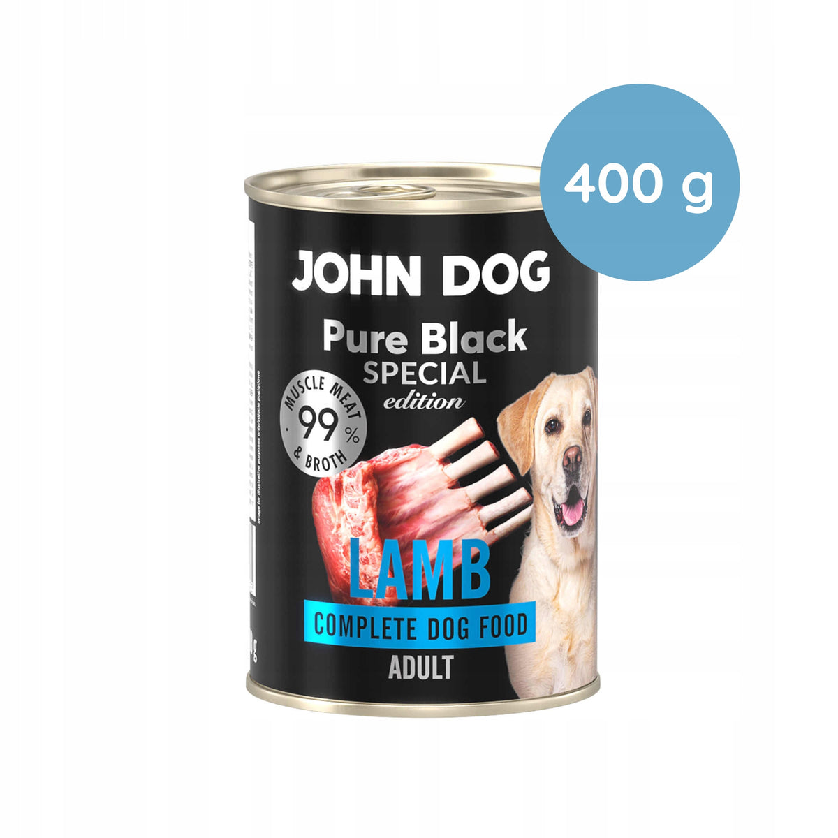 John Dog Pure Black Special Edition Lamb 400g Packaging status original