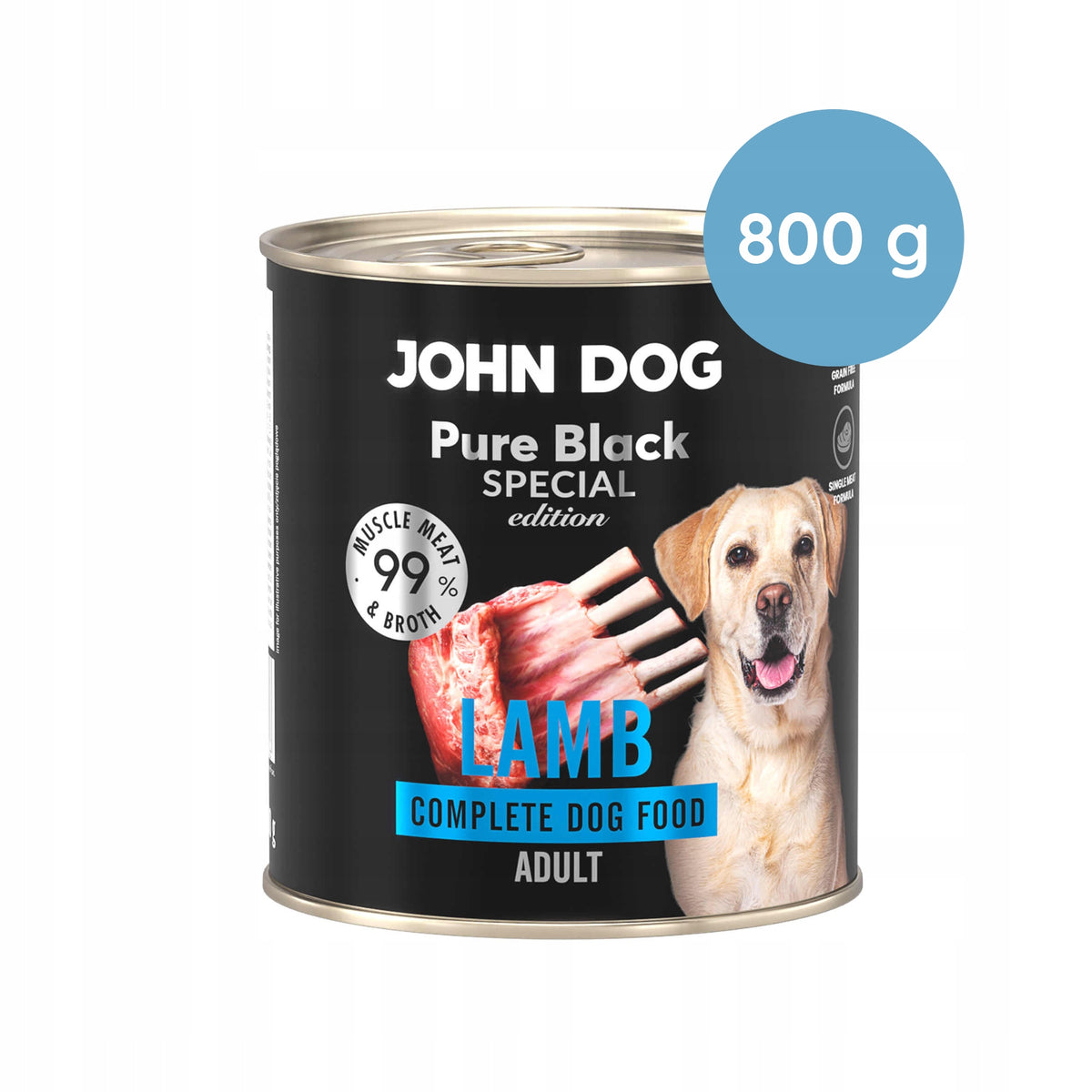 John Dog Pure Black Special Edition lamb 800g Packaging status original