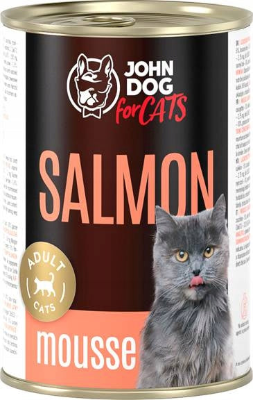 JohnDog For cats Mousse salmon mousse 400g