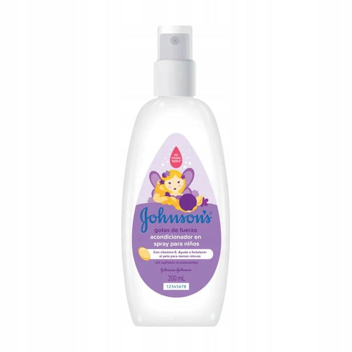Haarglättender Conditioner Johnson's Strengthening Conditioner Johnson's Gotas de Fuerza Kinderspray 200 ml 