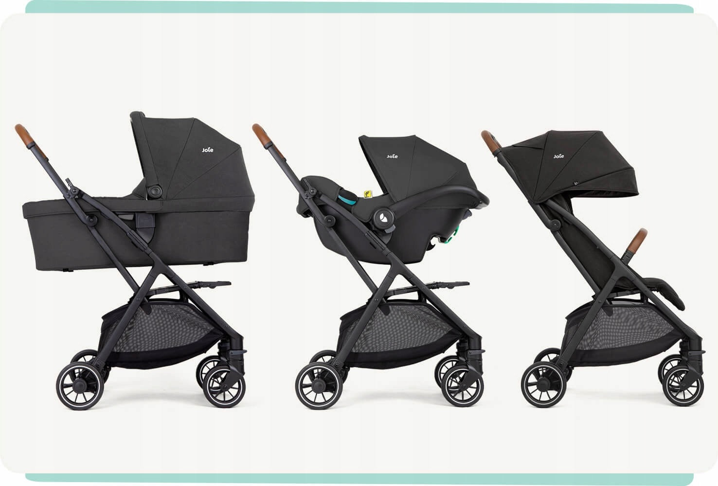 Joie Pact Pro - Shale Stroller Black + Bronze Brand Joie