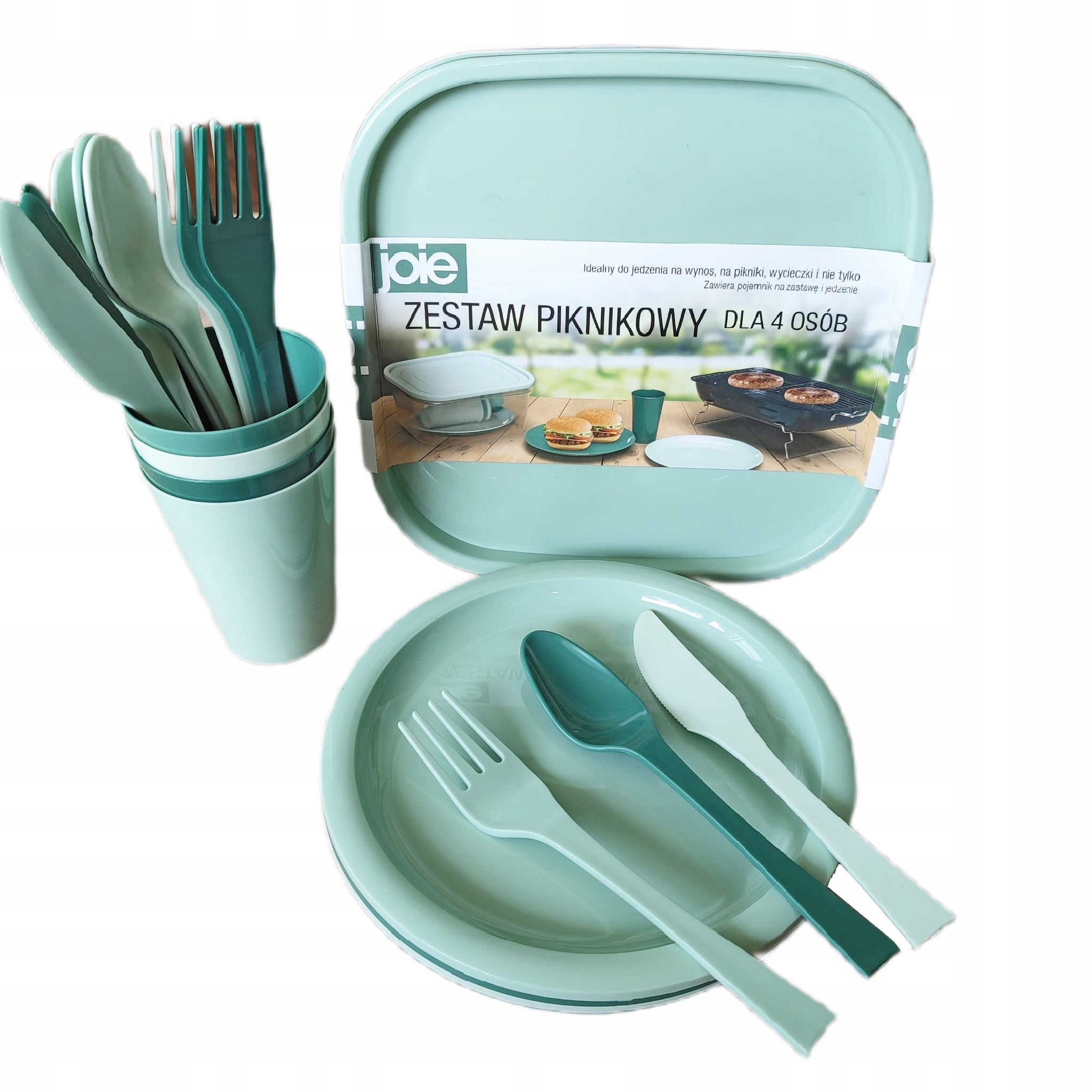 Joie Picnic Set with Storage Container 13el. Green