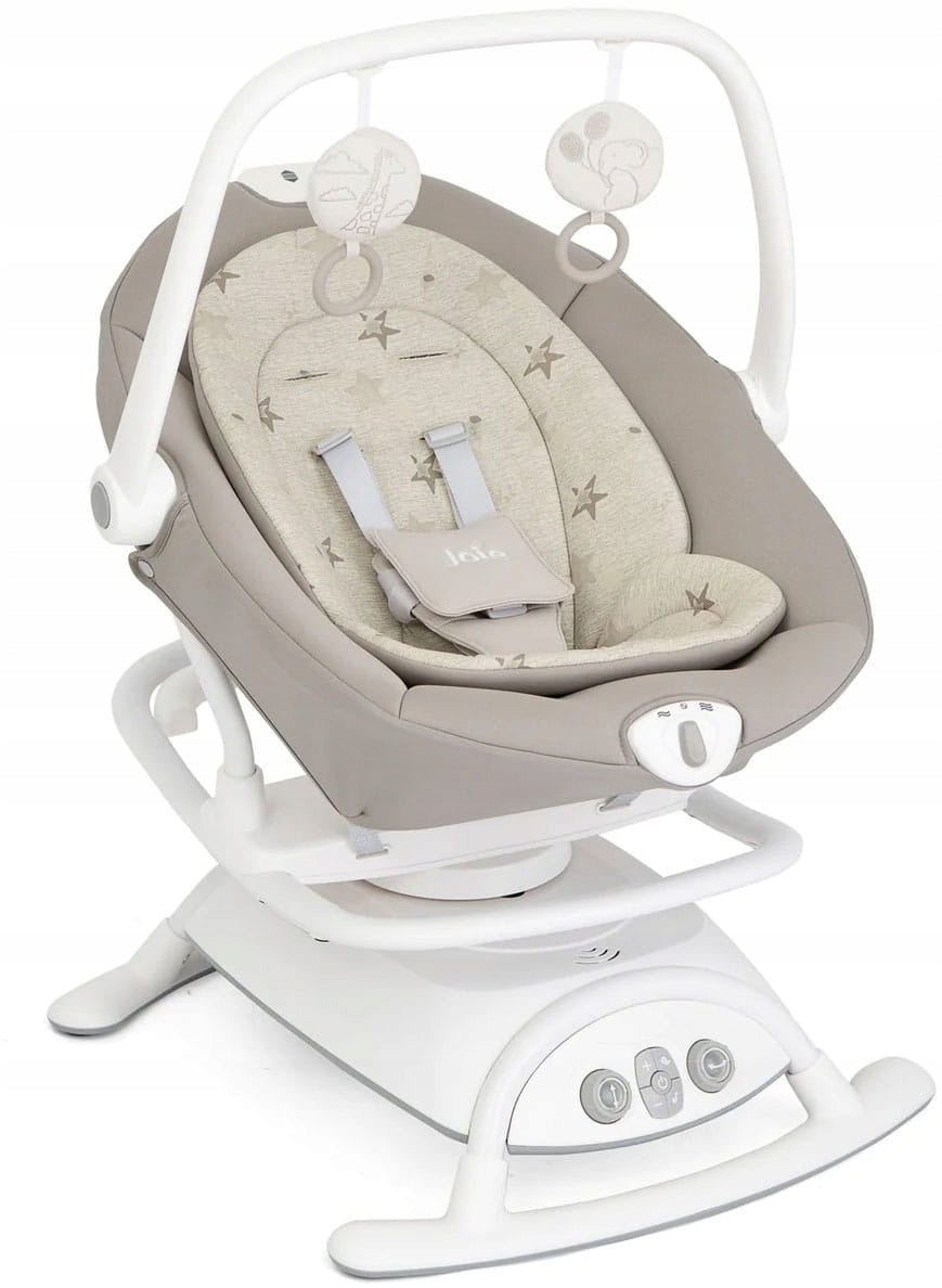 Joie Sansa Electronic Deckchair Swing Rocker Cradle 2in1 | Cosmo Tan Packaging status original