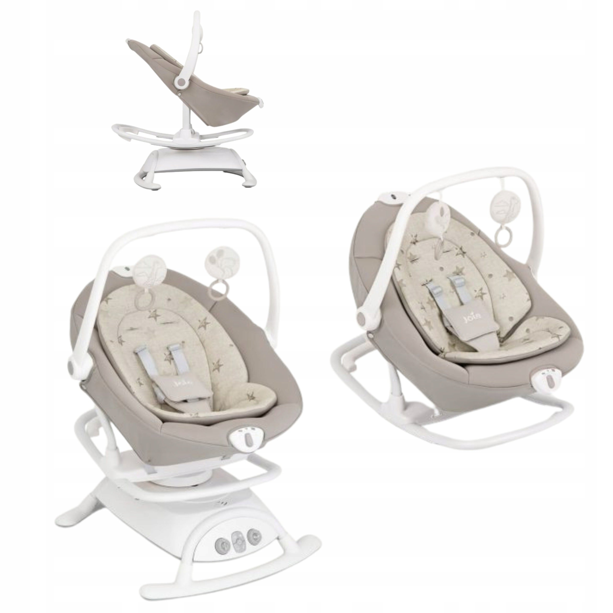 Joie Sansa Electronic Deckchair Swing Rocker Cradle 2in1 | Cosmo Tan