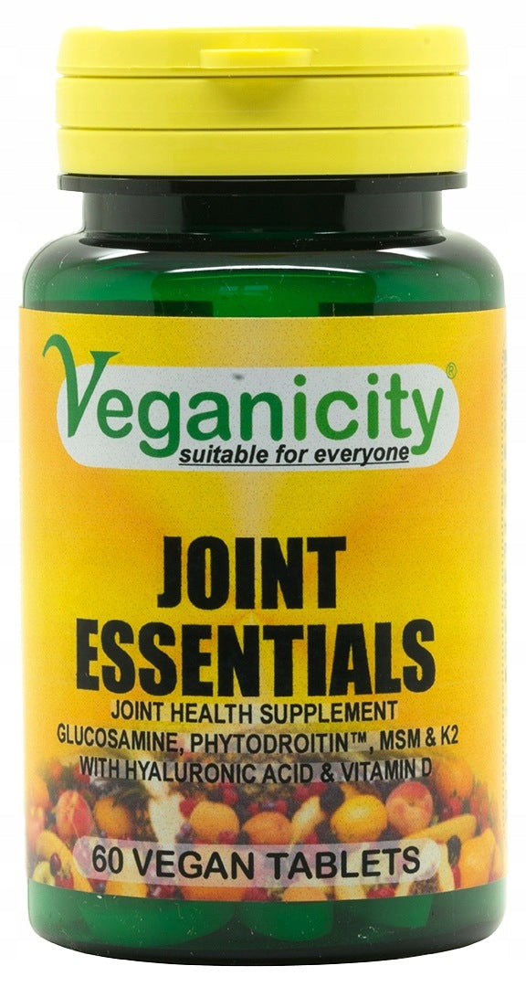 Joint Essentials Complex Joints MSM Glucosamine Wit D K C 60tab Veganicity Packaging status original