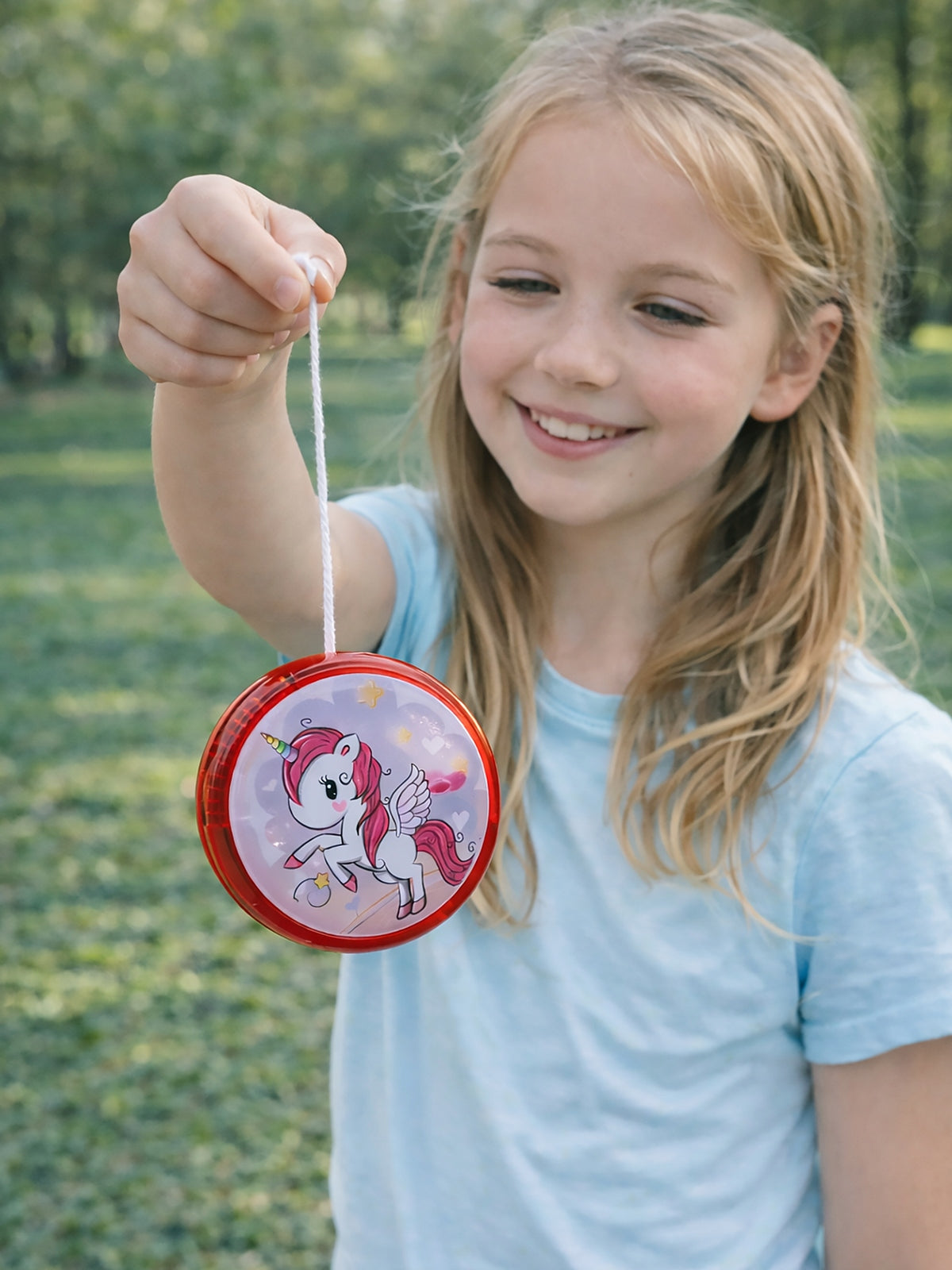 Jojo Glowing LED Theme Unicorn Pattern 2in1 Arcade Game YoYo Red Brand no brand