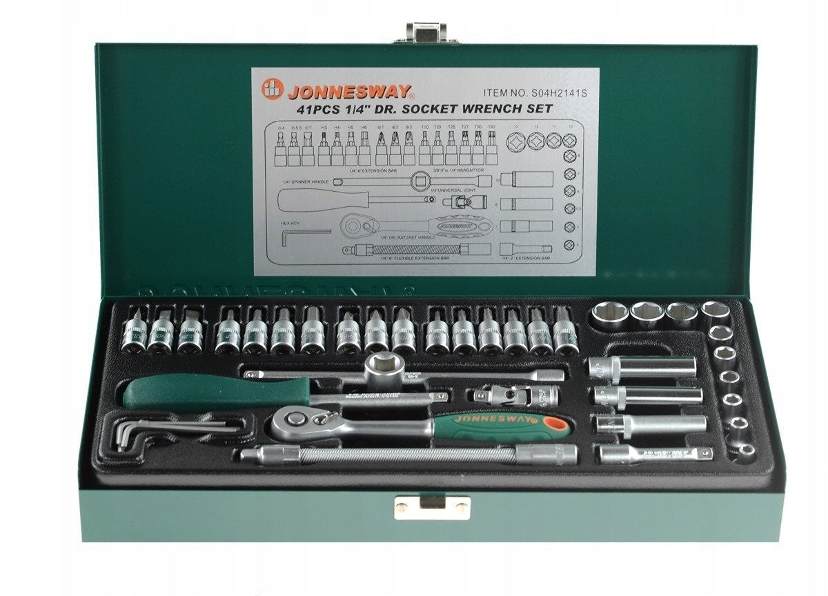 Jonnesway S04H2141S Tool set 1/4" 41pcs.