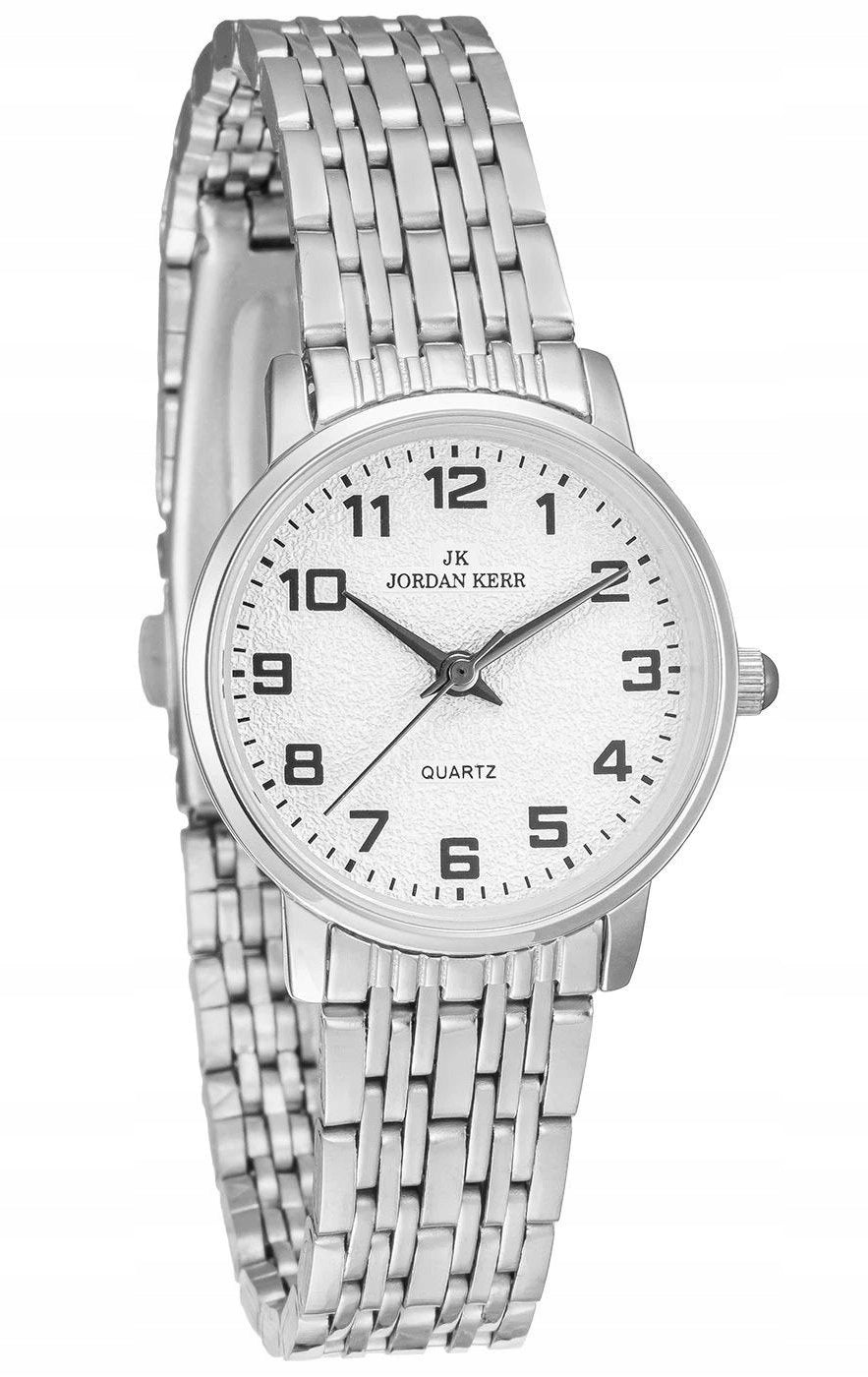 Jordan Kerr women's watch L1060 Silver on bracelet black numbers