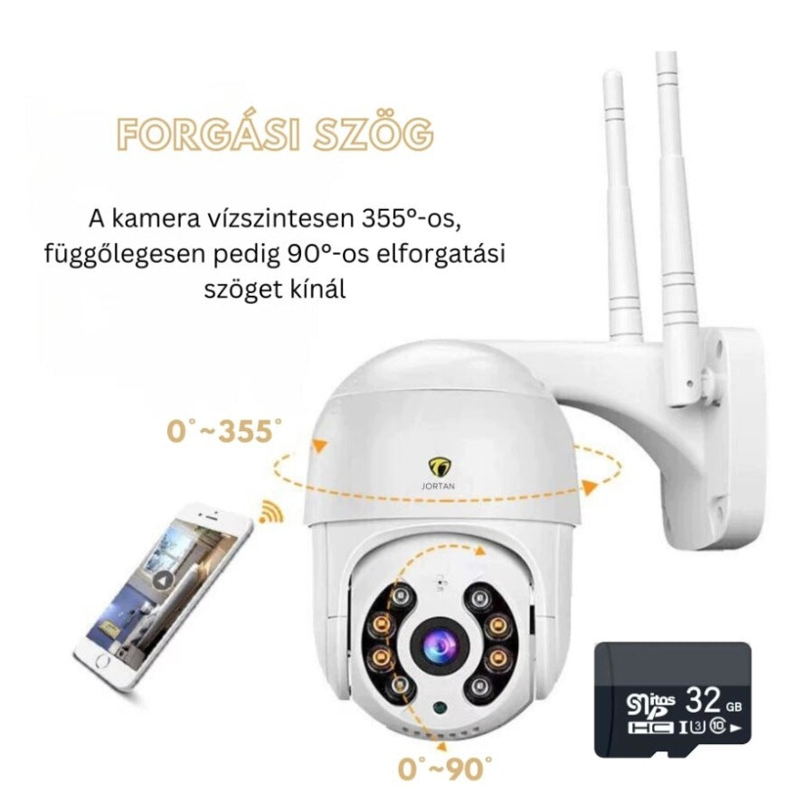 Jortan JT8163 WiFi IR Surveillance Camera 4MP White Manufacturer code JT-8163QJ