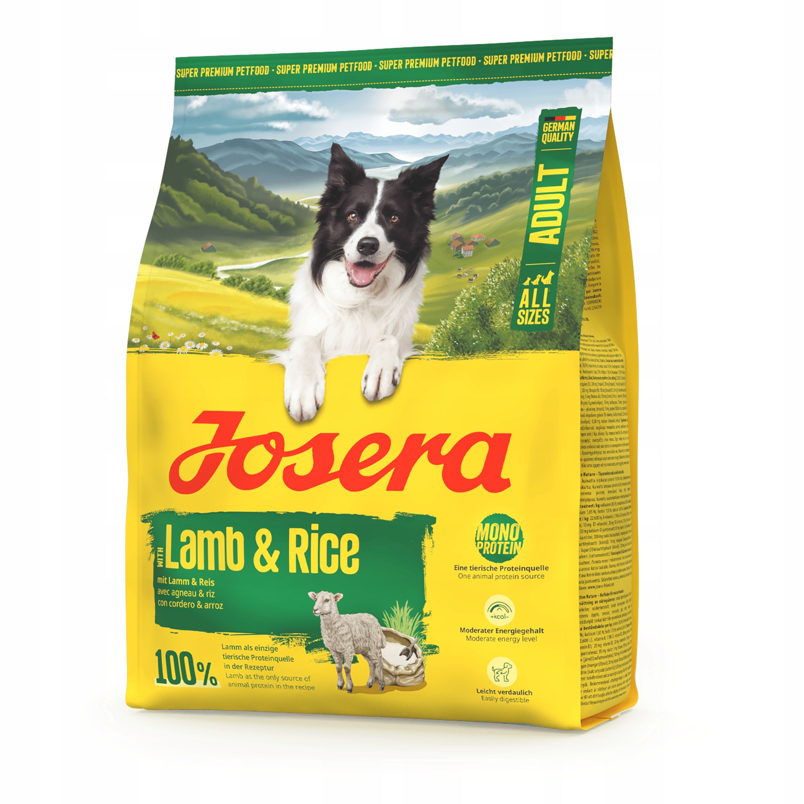 Josera adult high protein dry dog food with lamb 900 g