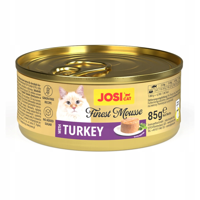 JosiCat Finest Mousse with Turkey 85g