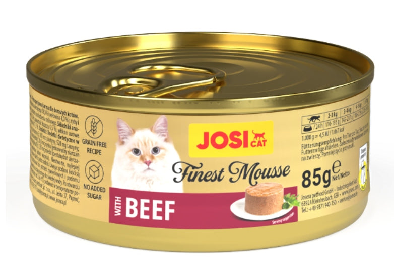 JosiCat Finest cat mousse with beef 85g