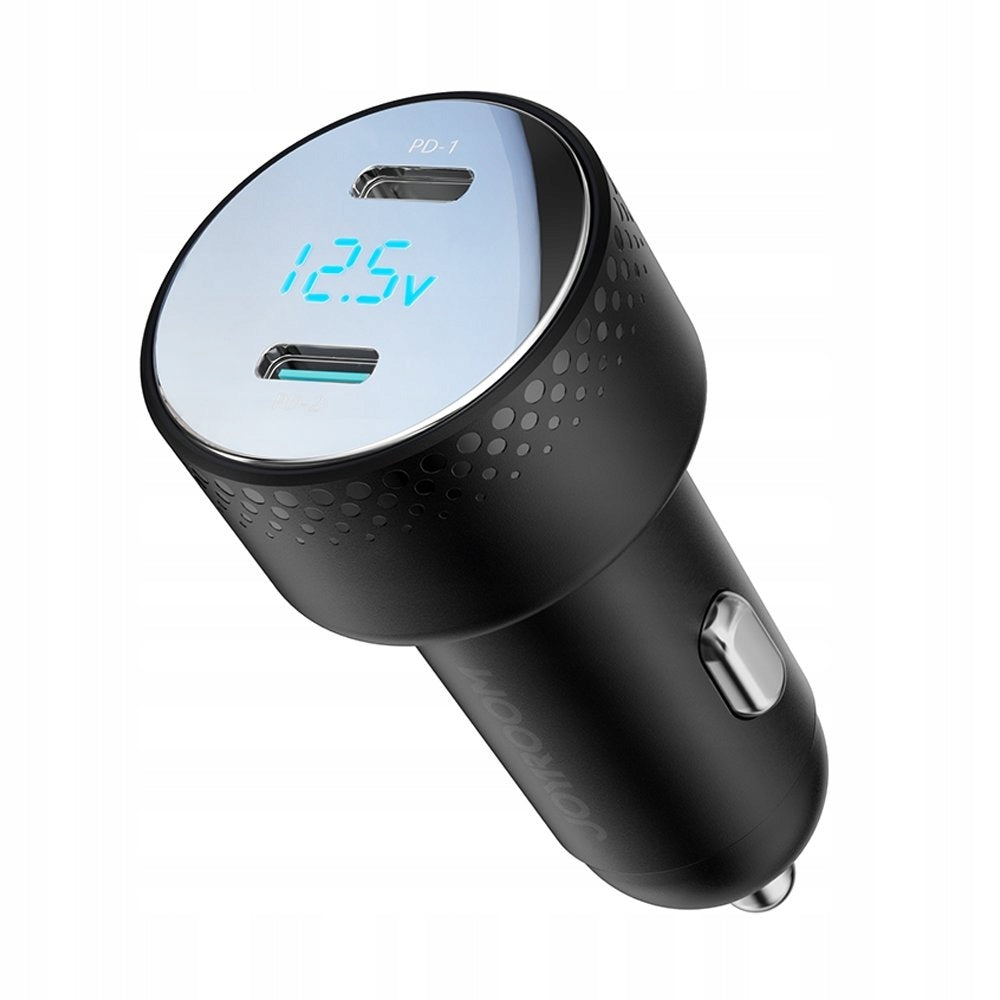 Joyroom Car charger 2x TYPE-C 70W LED display PD3.0 QC3.0 PPS