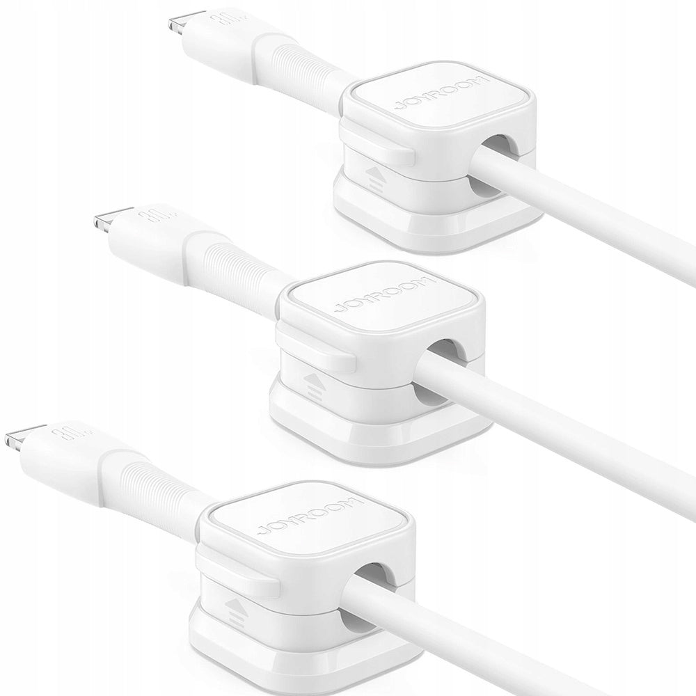 Joyroom holder, cable organizer with magnet, self-adhesive, 3 sets