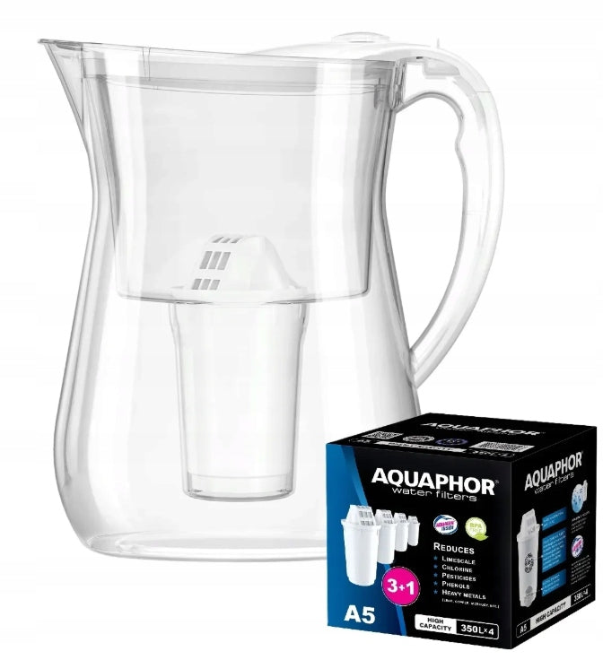 Jug Aquaphor Lyon 3,8 l white + 5 A5 cartridges