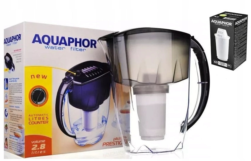 Jug Aquaphor Prestige 2,8L black + cartridge A5