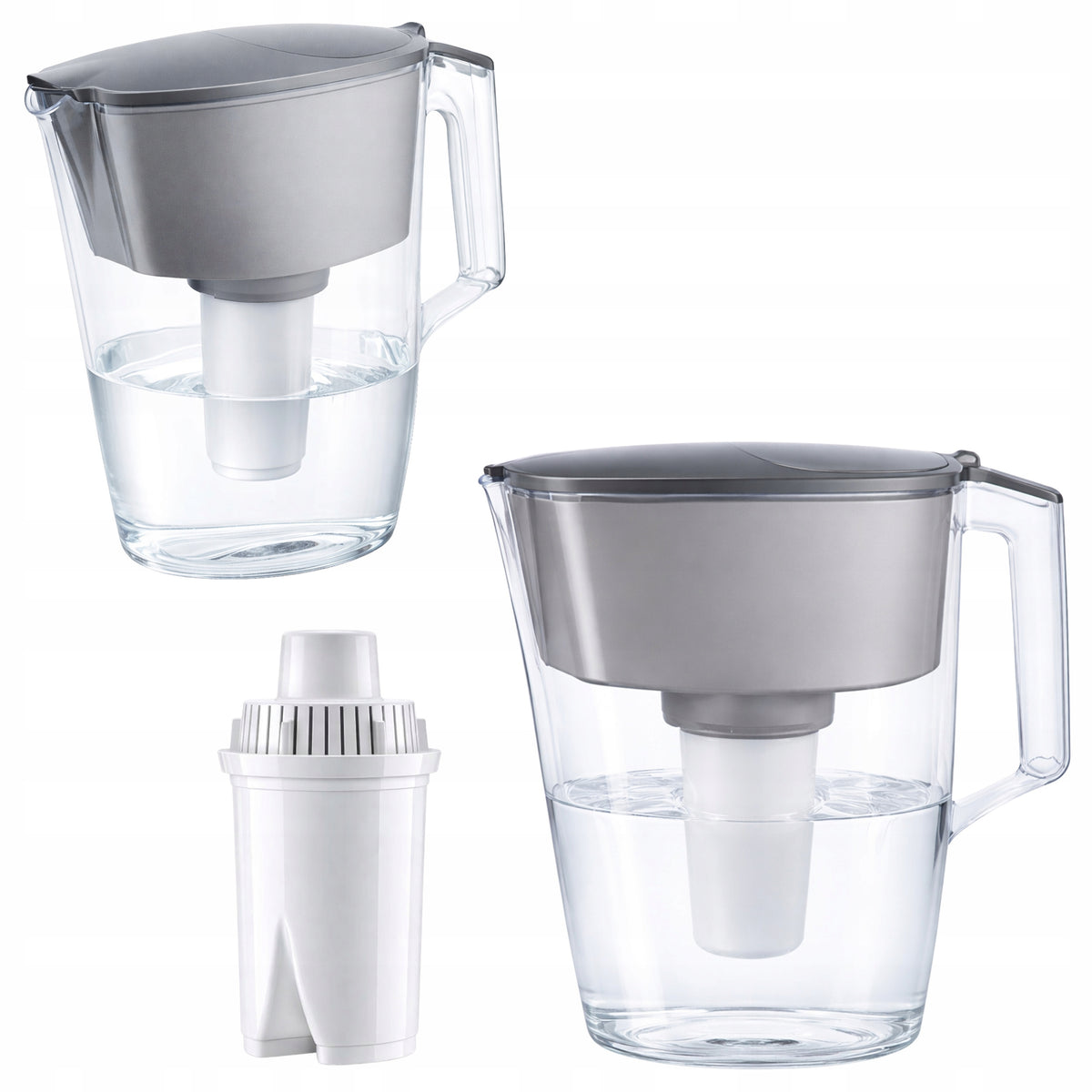 Jug Aquaphor Standard 2.5L + Cartridge B15 Grey Effective Water Filtration