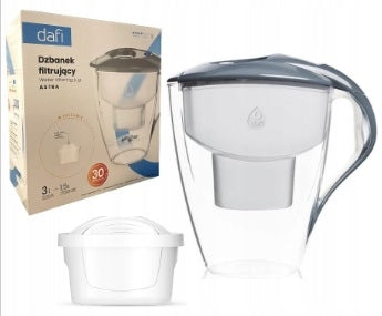 Jug DAFI Astra Led Unimax 3 Liters + Filter Dafi Colour Grey