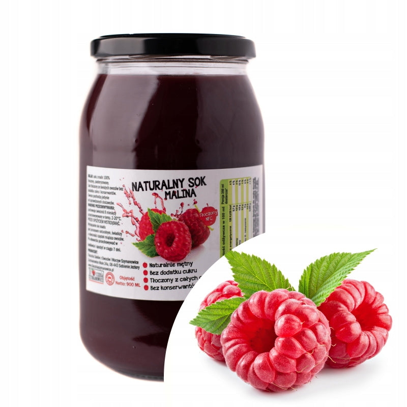 Juice with RASPBERRIES 100% RASPBERRY NFC natural 900ML