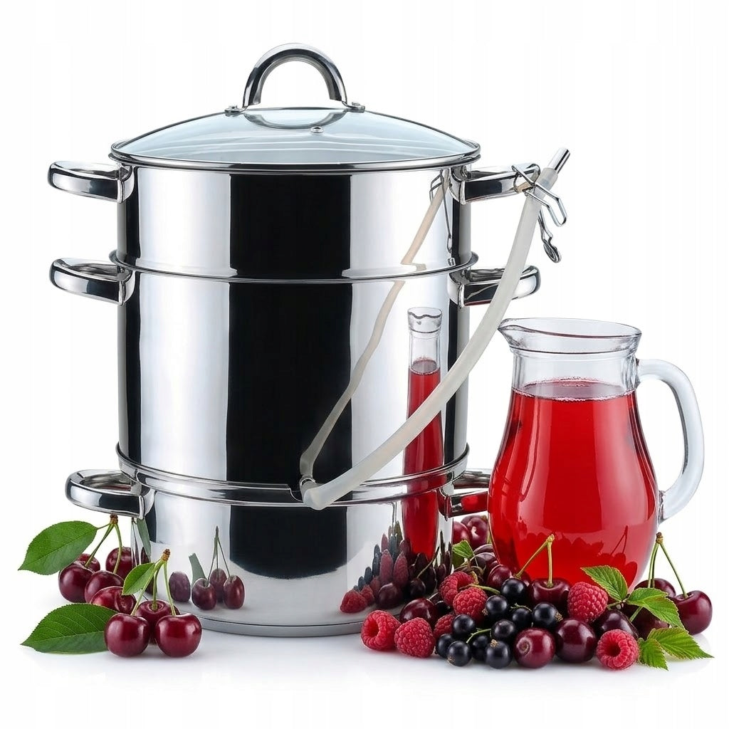 Juicer 8L For Fruit Juices Steam Pot Maestro Stainless Steel