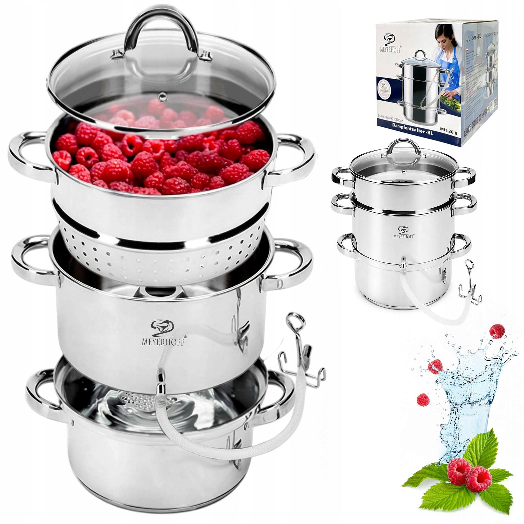Juicer 8L STAINLESS STEEL for fruit INDUCTION gas steam pot STEAMER