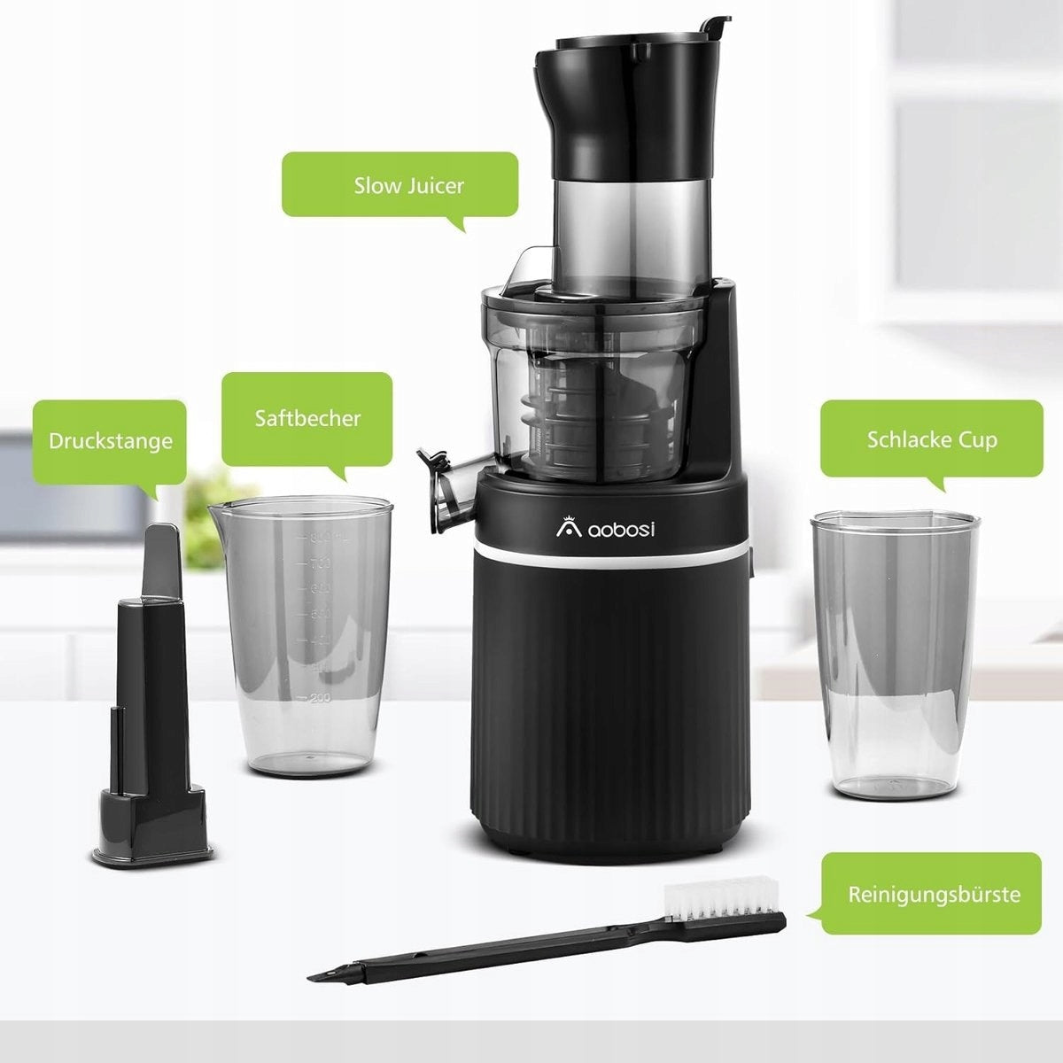 Juicer Aobosi SJ-022 black 200 W Manufacturer code SJ-022