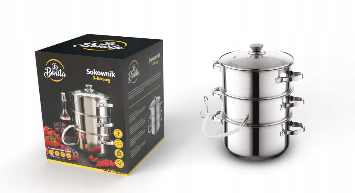 Juicer La Bonita Primero LB23SOK001 Induction Gas Stainless Steel 5L Packaging status original