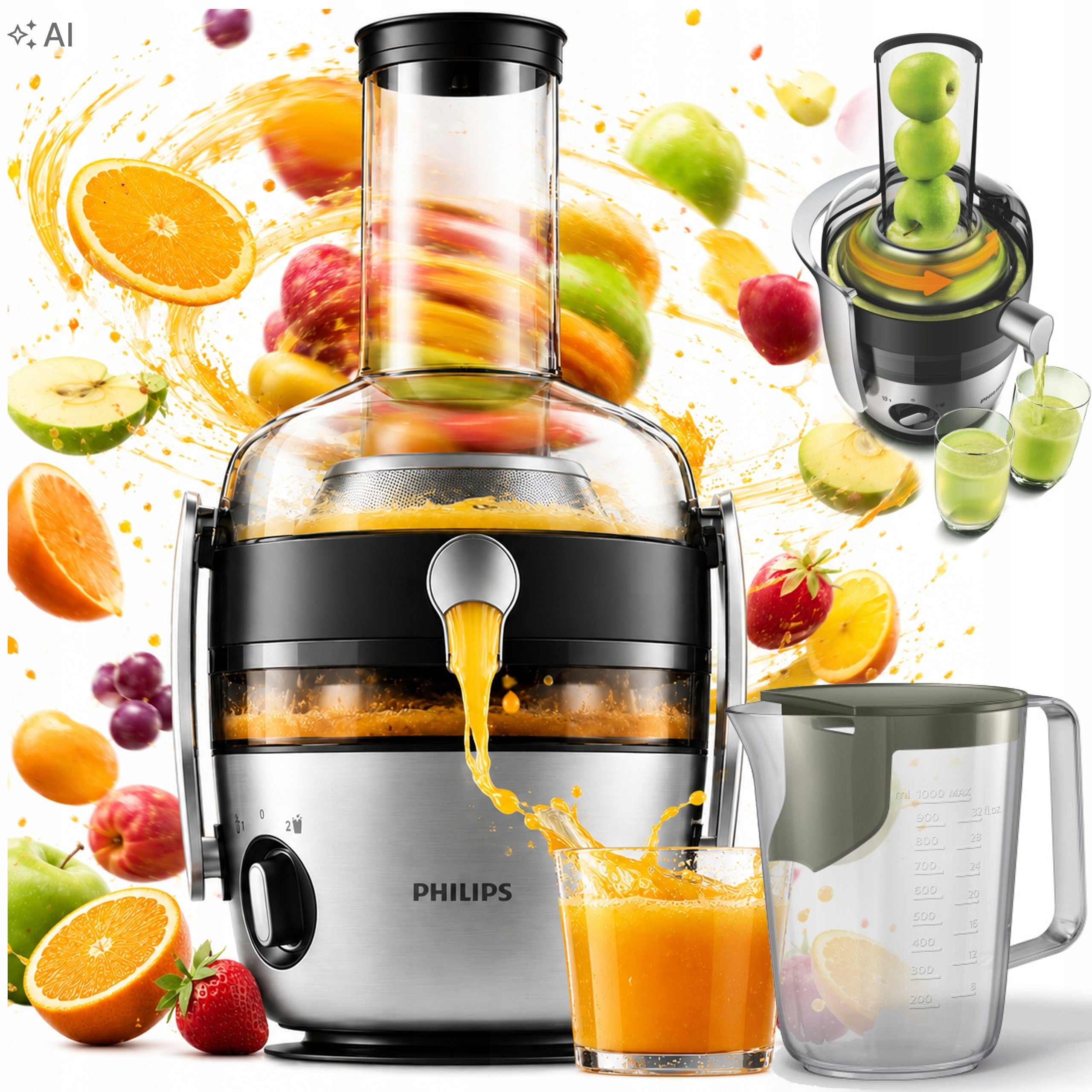 Juicer Philips HR1922/21 Avance FiberBoost XXL 1 200 W