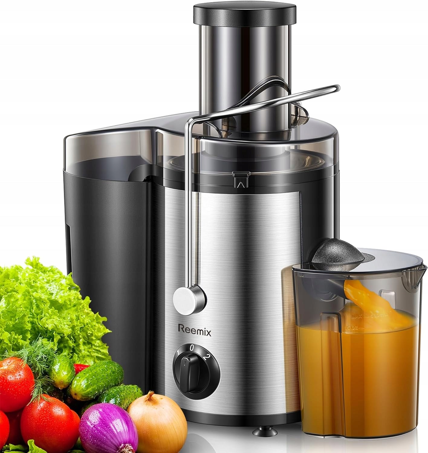 Juicer Reemix KS-500H silver/grey 800 W large BPA-free feeder