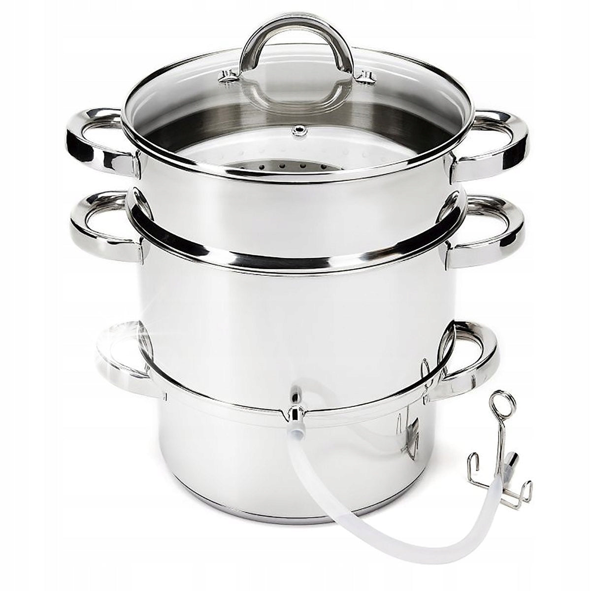 Juicer Steam Pot Steamer FLORINA 5 Liters CN MIDI Induction Inox